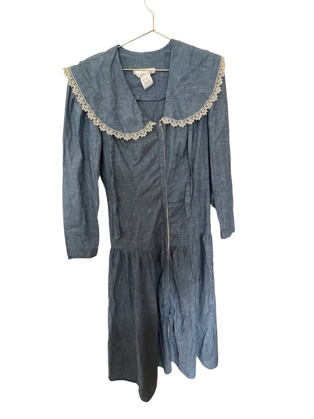 Vintage Gunne Sax denim prairiecore dress sz 9